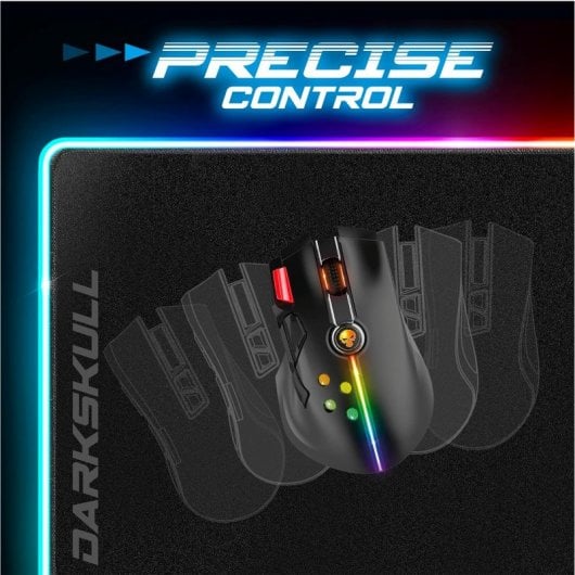 Spirit of Gamer Darkskull Hub RGB XXXL Tapete Gaming Preto