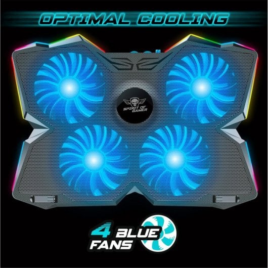 Spirit of Gamer AIRBLADE 500 base di raffreddamento per laptop 40,6 cm (16") 1200 Giri/min Nero