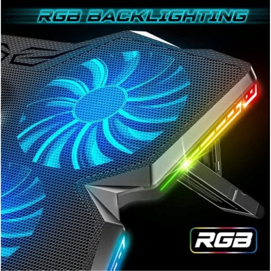 Spirit of Gamer Airblade 500 Base Refrigeradora RGB x4 Ventiladores para Portátiles hasta 17"