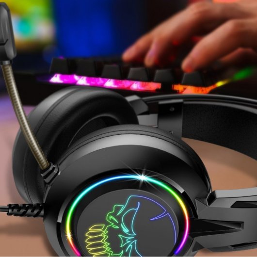 Spirit of Gamer Elite H10 Headset Gaming RGB 7.1 Preto