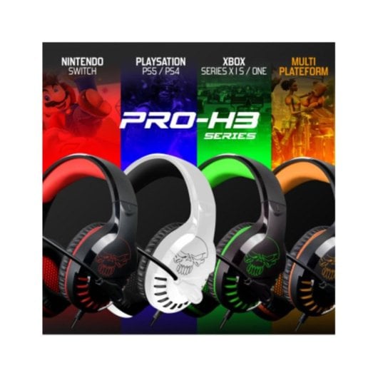 Auriculares Spirit of Gamer PRO-H3 con cable jack 3,5 mm Gaming Negro Naranja
