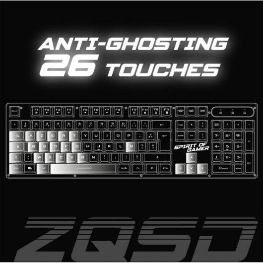 Spirit of Gamer Pro K1 Teclado Gaming RGB Negro