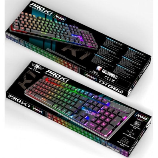 Spirit of Gamer Pro K1 Teclado Gaming RGB Negro