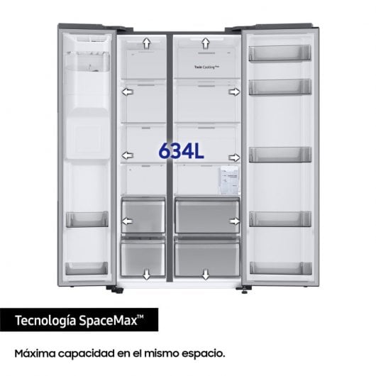 Samsung RS68CG852DS9EF Frigorífico Americano Side by Side D Acero Inoxidable