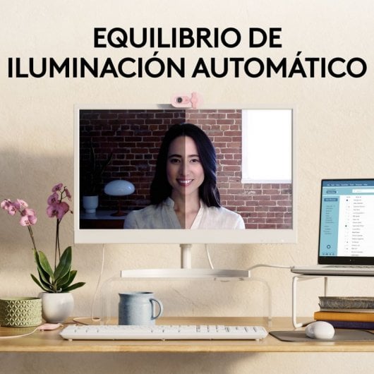 Logitech Brio 100 Webcam FullHD Rosa