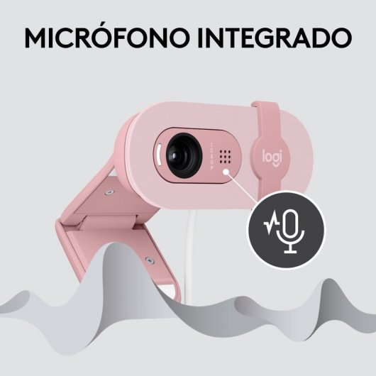 Logitech Brio 100 Webcam FullHD Rosa