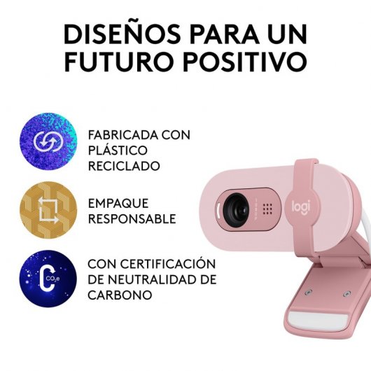 Logitech Brio 100 Webcam FullHD Rosa