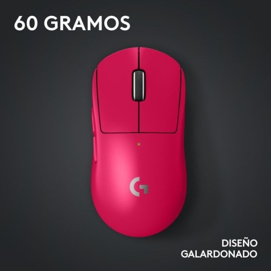 Logitech G PRO X SUPERLIGHT 2 LIGHTSPEED Ratón Inalámbrico Gaming Rosa 44000 DPI