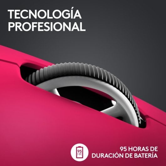 Logitech G PRO X SUPERLIGHT 2 LIGHTSPEED Ratón Inalámbrico Gaming Rosa 44000 DPI
