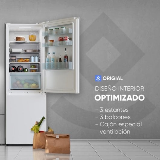 Origial Cool&Freeze 185 Essential White Frigorífico Combi Total No Frost E Blanco