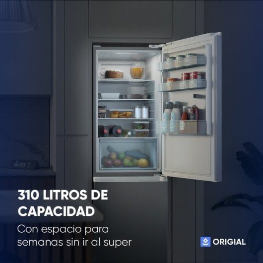 Origial Cool&Freeze 185 Essential White Frigorífico Combi Total No Frost E Blanco