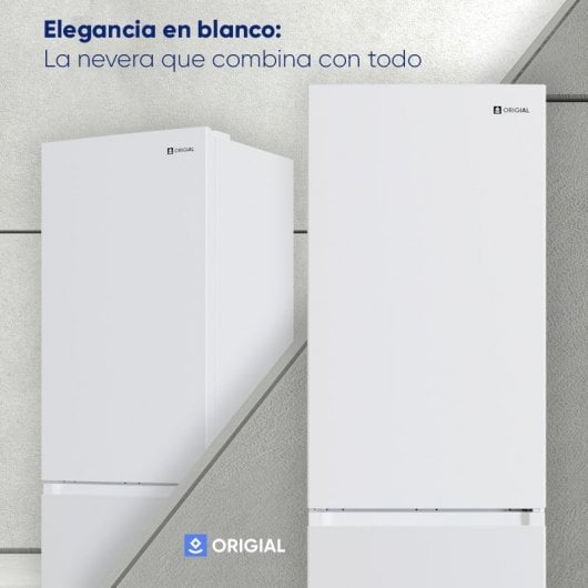 Origial Cool&Freeze 185 Essential White Frigorífico Combi Total No Frost E Blanco