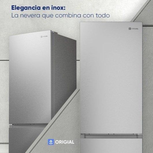 Origial Cool&Freeze 185 Essential Inox Frigorífico Combi Total No Frost E Acero Inoxidable