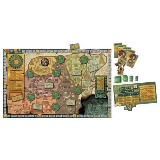 Juego de mesa Asmodee Mezo control de territorios mitología maya 2-4 jugadores