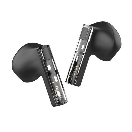 Fantastiche cuffie stereo Bluetooth Dual Pod Vision nere