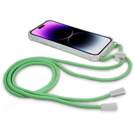 Cool Carcasa Cordón Verde para iPhone 14 Pro Max