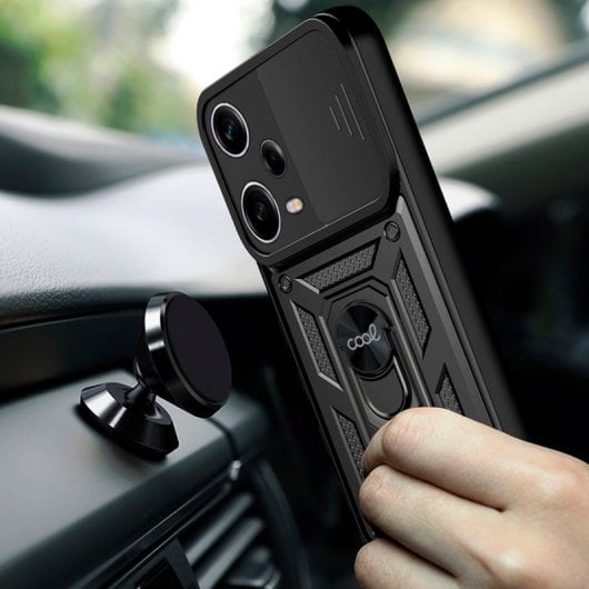 Cool Carcasa Hard Ring Negra para Xiaomi Redmi Note 12 5G/Poco X5 5G