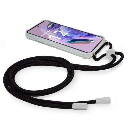 Cool Carcasa Cordón Negro para Xiaomi Redmi Note 12 Pro Plus 5G