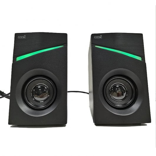 Cool Altifalantes LED USB para PC Gaming 7W Pretos