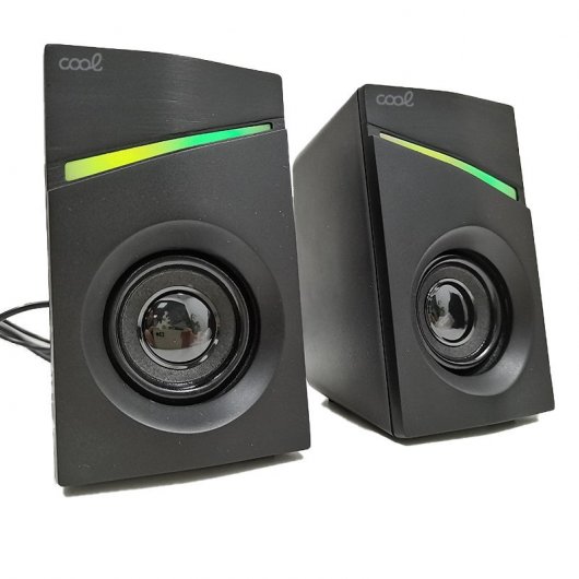 Cool Altifalantes LED USB para PC Gaming 7W Pretos