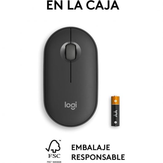 Logitech Pebble Mouse 2 M350s Mouse wireless Grafite 4000 DPI