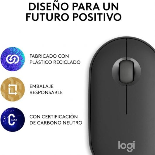 Logitech Pebble Mouse 2 M350s Mouse wireless Grafite 4000 DPI