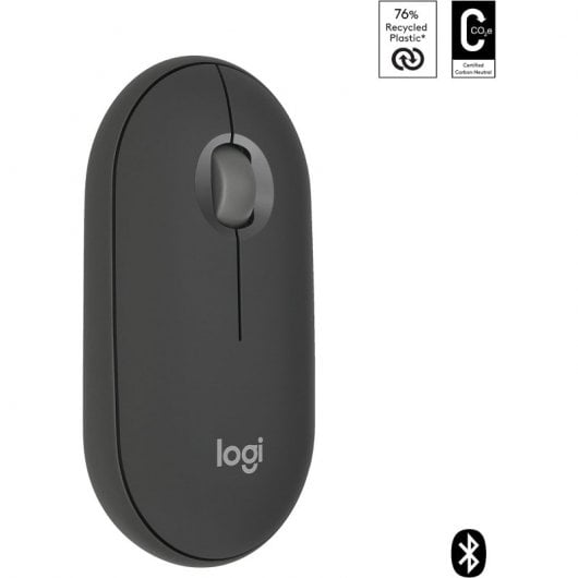 Logitech Pebble Mouse 2 M350s Mouse wireless Grafite 4000 DPI