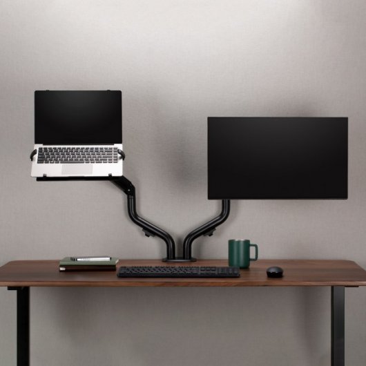 Asiens DTL32TSR-195 Laptop- und Monitor-/TV-Tischständer, bis 8 kg, von 17-32, Schwarz