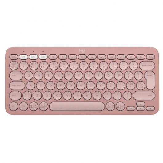 Logitech Pebble Keys 2 K380s tastiera RF senza fili + Bluetooth QWERTY Spagnolo Rosa