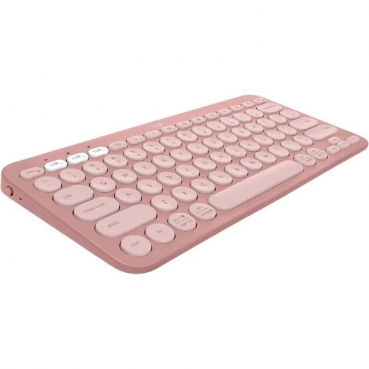 Logitech Pebble Keys 2 K380s tastiera RF senza fili + Bluetooth QWERTY Spagnolo Rosa