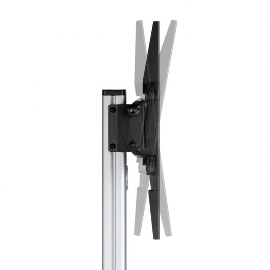 Aisens FT86TRE-197 Soporte de Suelo con Rueda, Bandeja DVD para Monitor/TV hasta 50Kg 37"-86"