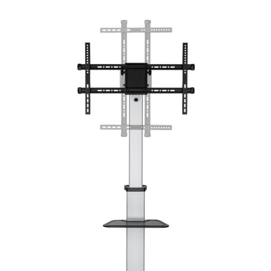 Aisens FT86TRE-197 Soporte de Suelo con Rueda, Bandeja DVD para Monitor/TV hasta 50Kg 37"-86"