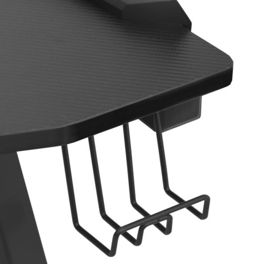 Vidaxl Escritorio Gaming Led Con Forma De Y Negro 110x60x75cm