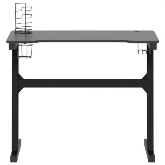 Vidaxl Escritorio Gaming Led Con Patas En Forma Z Negro 90x60x75 Cm