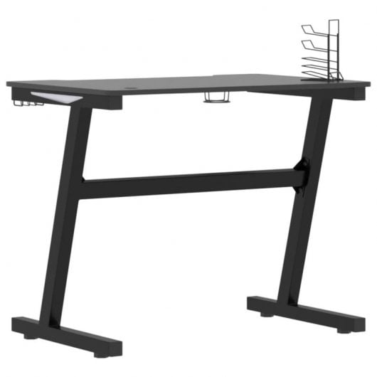 Vidaxl Escritorio Gaming Led Con Patas En Forma Z Negro 90x60x75 Cm
