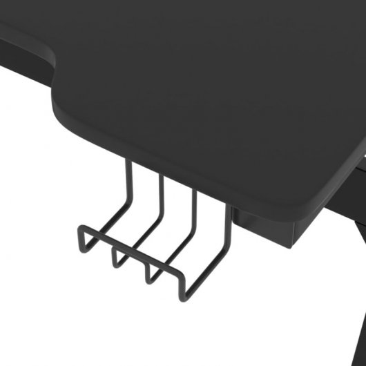 Vidaxl Escritorio Gaming Led Con Patas En Forma Z Negro 90x60x75 Cm
