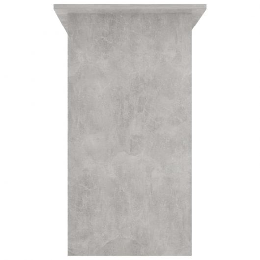Mesa de madeira compensada cinza concreto Vidaxl 80x45x74 cm