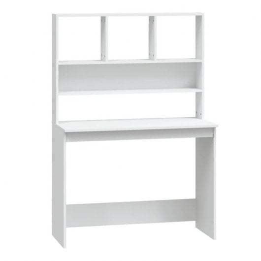 Estantes de mesa Vidaxl Contraplacado branco 102x45x148 cm