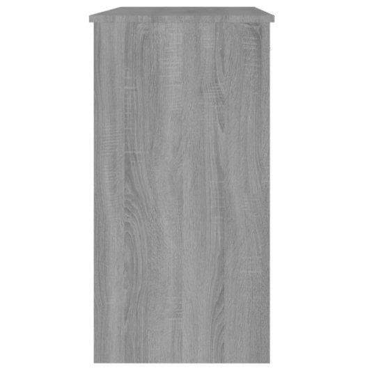 Mesa de madeira compensada Vidaxl Sonoma cinza 80x40x75 cm