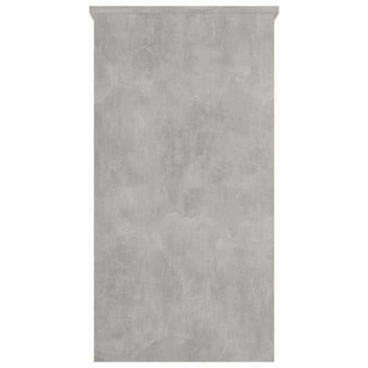 Mesa de madeira compensada cinza concreto Vidaxl 80x40x75 cm
