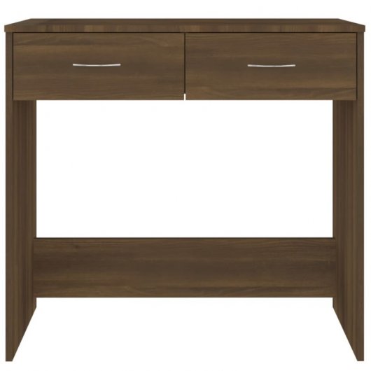 Vidaxl bureau en contreplaqué chêne marron 80x40x75 Cm