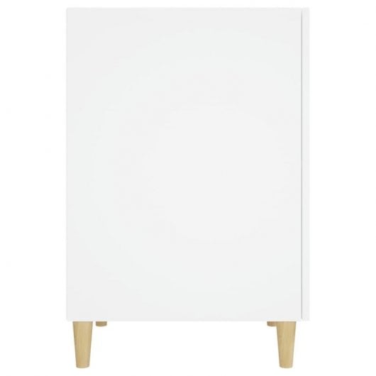 Vidaxl Bureau Contreplaqué Blanc 140x50x75 Cm