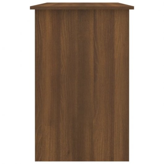 Vidaxl bureau en contreplaqué chêne marron 100x50x76 Cm