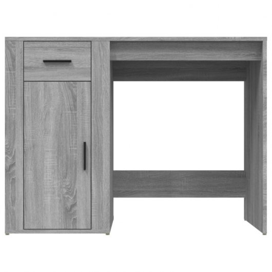 Vidaxl bureau contreplaqué Sonoma gris 100x49x75 Cm