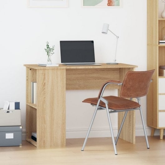 Vidaxl Scrivania in Compensato Rovere Sonoma 100x55x75 Cm