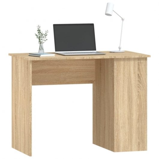 Vidaxl Scrivania in Compensato Rovere Sonoma 100x55x75 Cm