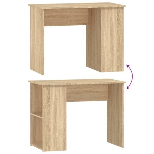 Vidaxl Scrivania in Compensato Rovere Sonoma 100x55x75 Cm