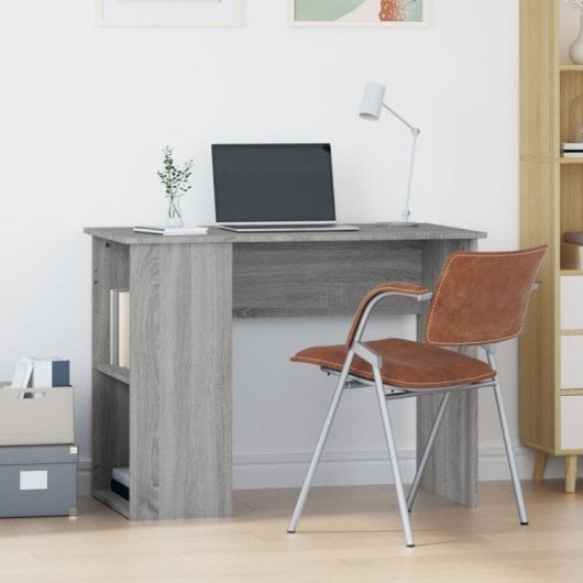Vidaxl bureau contreplaqué Sonoma gris 100x55x75 Cm