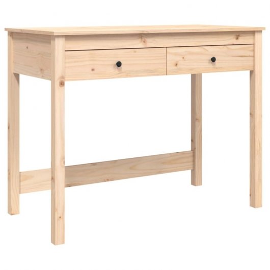 Vidaxl bureau avec tiroirs bois de pin massif 100x50x78 Cm