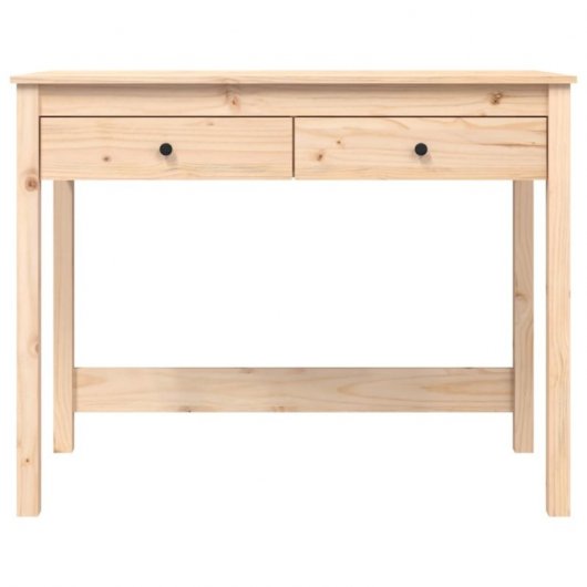 Vidaxl bureau avec tiroirs bois de pin massif 100x50x78 Cm